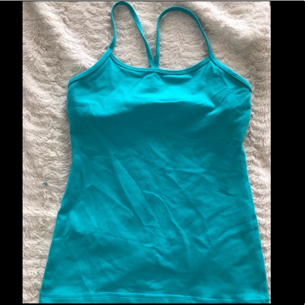 Turquoise lululemon tank